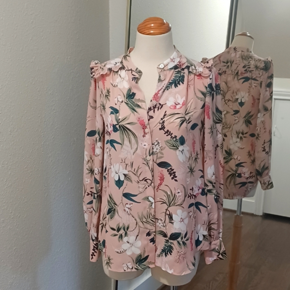 Kate Spade Floral Pink Blouse